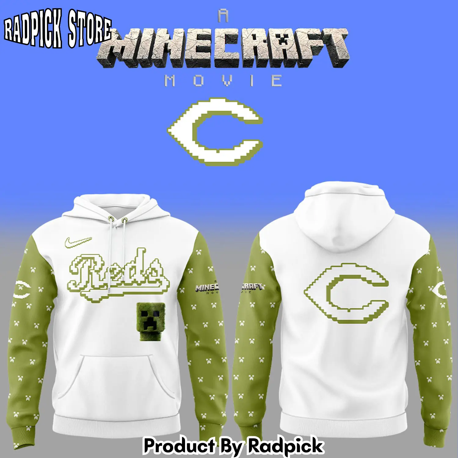 Cincinnati reds a minecraft movie v2 hoodie joggers hoodie and long pants set rp291856